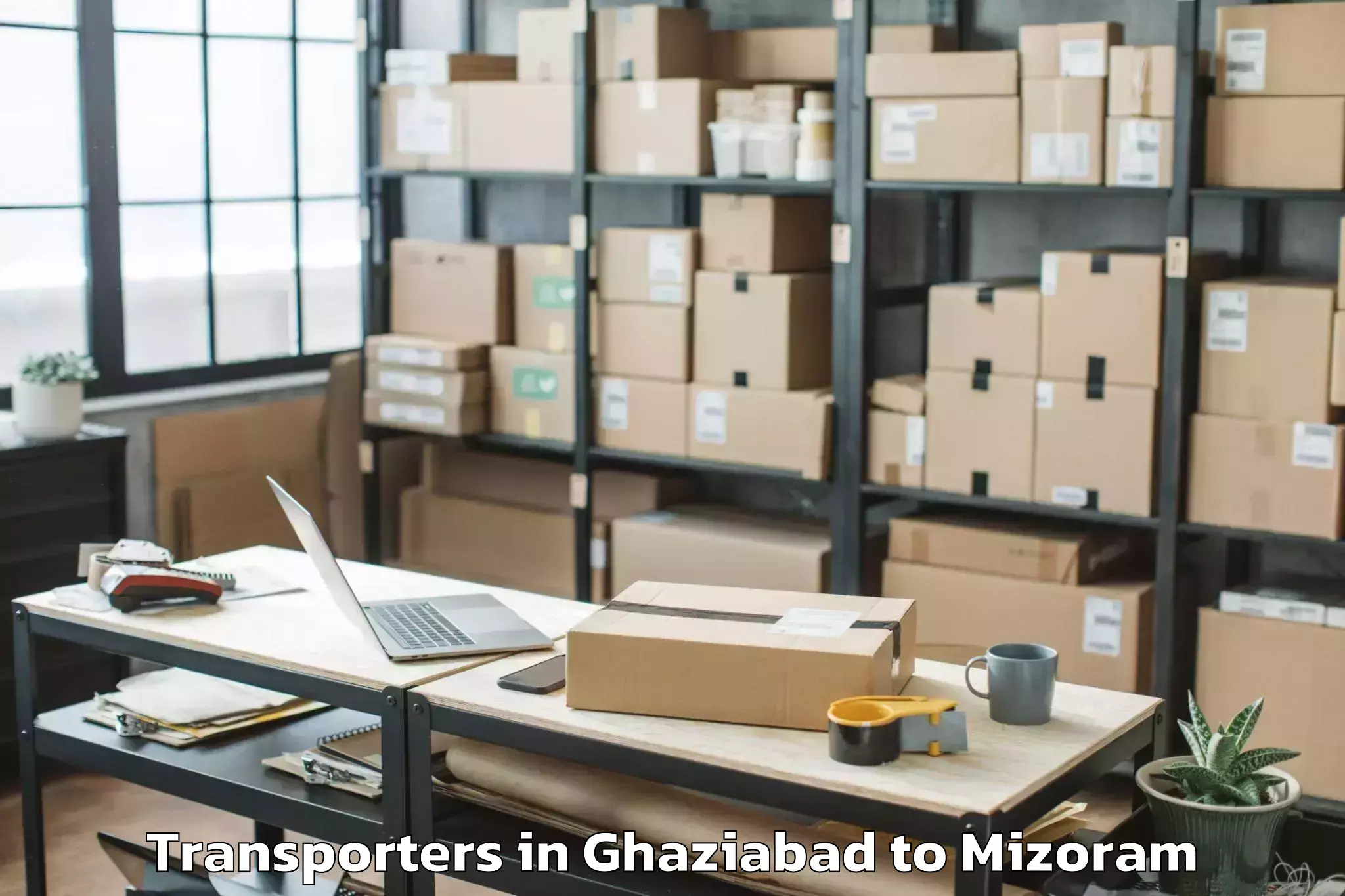 Get Ghaziabad to Mizoram University Aizawl Transporters